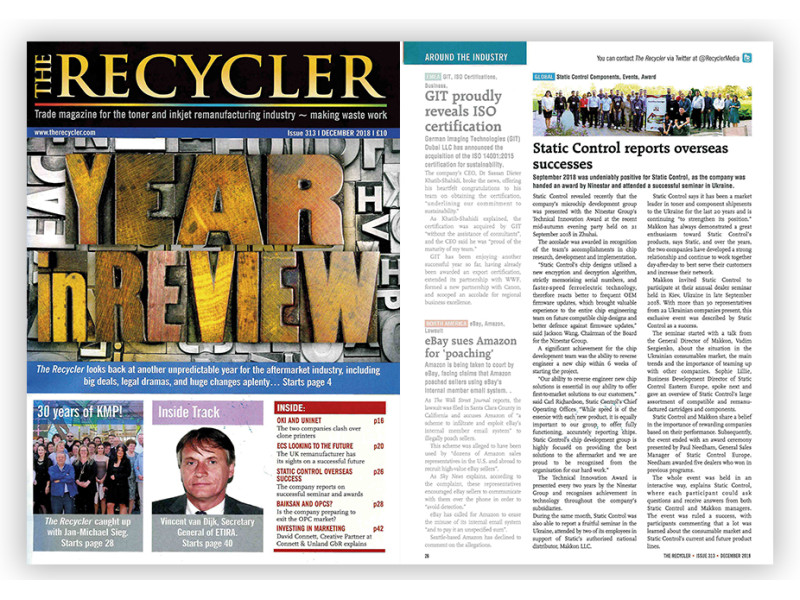 Компания Static Control сообщает о своих зарубежных успехах