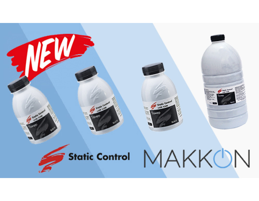 Новые поступления: расширение ассортимента фасованного тонера Static Control