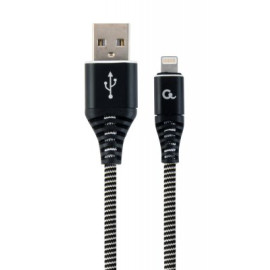 Кабель Cablexpert CC-USB2B-AMLM-1M-BW, USB 2.0 А-тато/Lightning, 1.0 м.