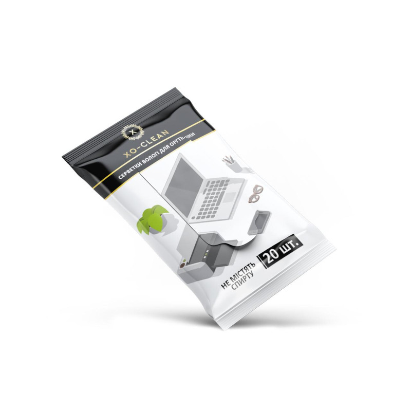 Вологі серветки для оргтехніки XoKo XO-Clean 20 шт ( 32 шт в упаковці)