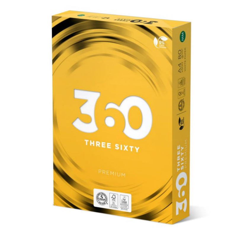 офісний папір 80 г/м2, A4, 500 арк, класc B 360  PREMIUM