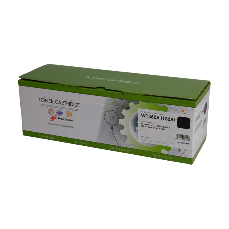 картридж Static Control совместимый аналог HP W1360A (136A)
