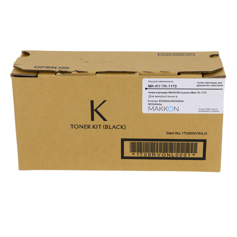 тонер-картридж MAKKON Kyocera Mita TK-1170 для Ecosys M2040dn/M2540dn/M2640idw Black