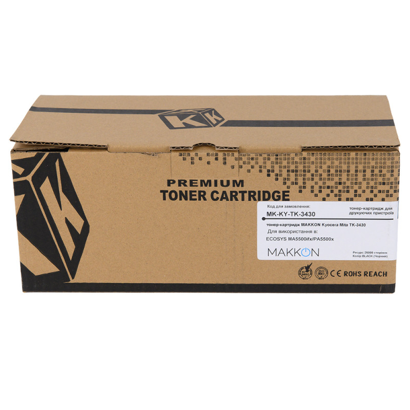 тонер-картридж MAKKON Kyocera Mita TK-3430 для ECOSYS MA5500ifx/PA5500x  25,5 K Black
