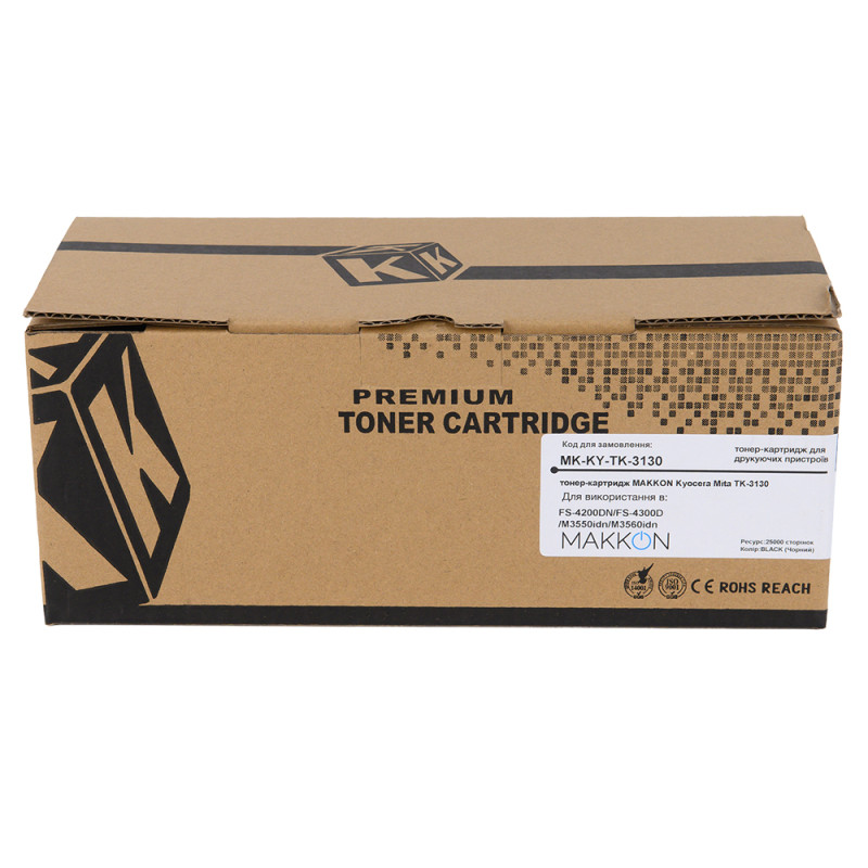 тонер-картридж MAKKON Kyocera Mita TK-3130 для ECOSYS FS-4200DN/4300D/M3550idn/M3560idn Black