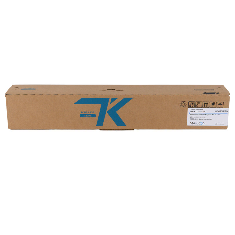 тонер-картридж MAKKON Kyocera Mita TK-8115C  для ECOSYS-M8124cidn/M8130cidn Cyan, MK-KY-TK-8115C