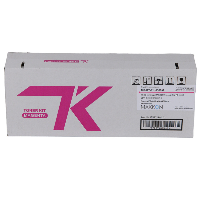 тонер-картридж MAKKON Kyocera Mita TK-5380M для ECOSYS PA4000cx/MA4000cix/MA4000cifx Magenta, MK-KY-TK-5380M