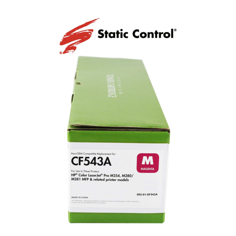 картридж Static Control сумісний аналог HP CF543A (203A) червоний