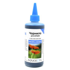 чорнило для Epson L100/L200/L300/L800 (C13T66424A/C13T67324A) 250 мл Makkon блакитне