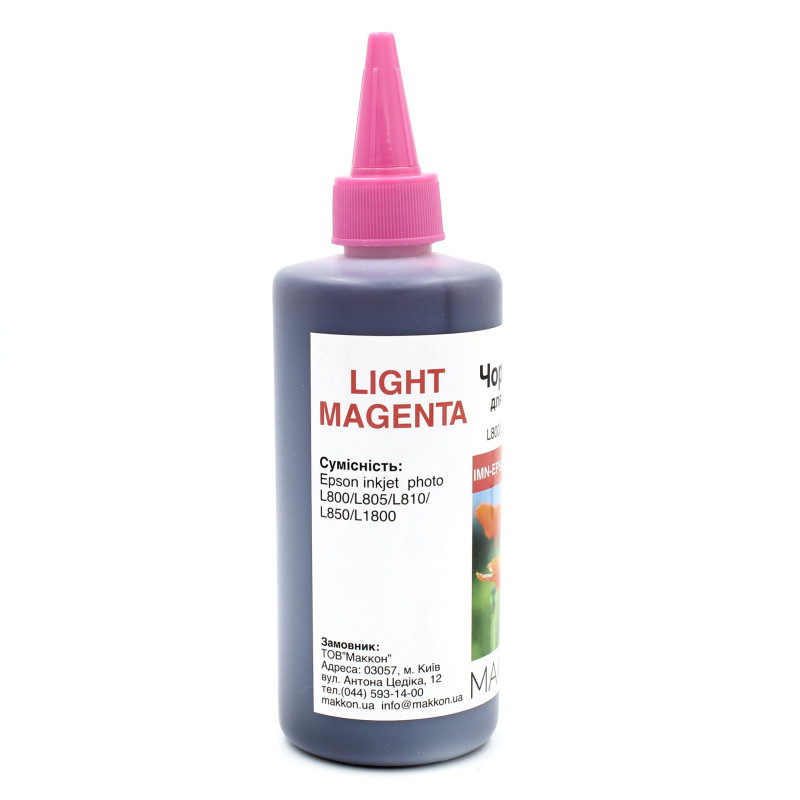 чорнило для Epson L800/L805/L810 (C13T67364A) 250 мл Makkon світло-пурпурне