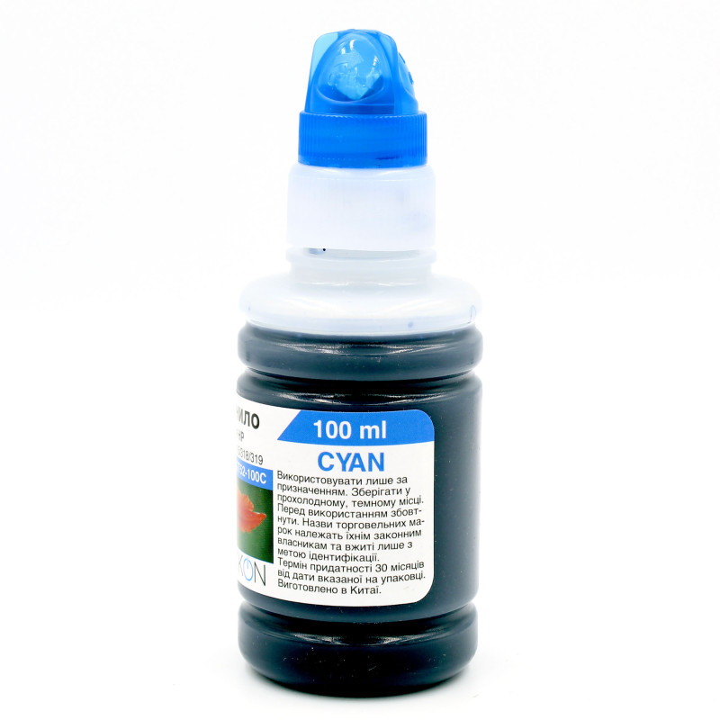 чорнило для HP Ink Tank 115/310/315/318/319 (M0H54AE) (GT52) 100 мл Makkon блакитне