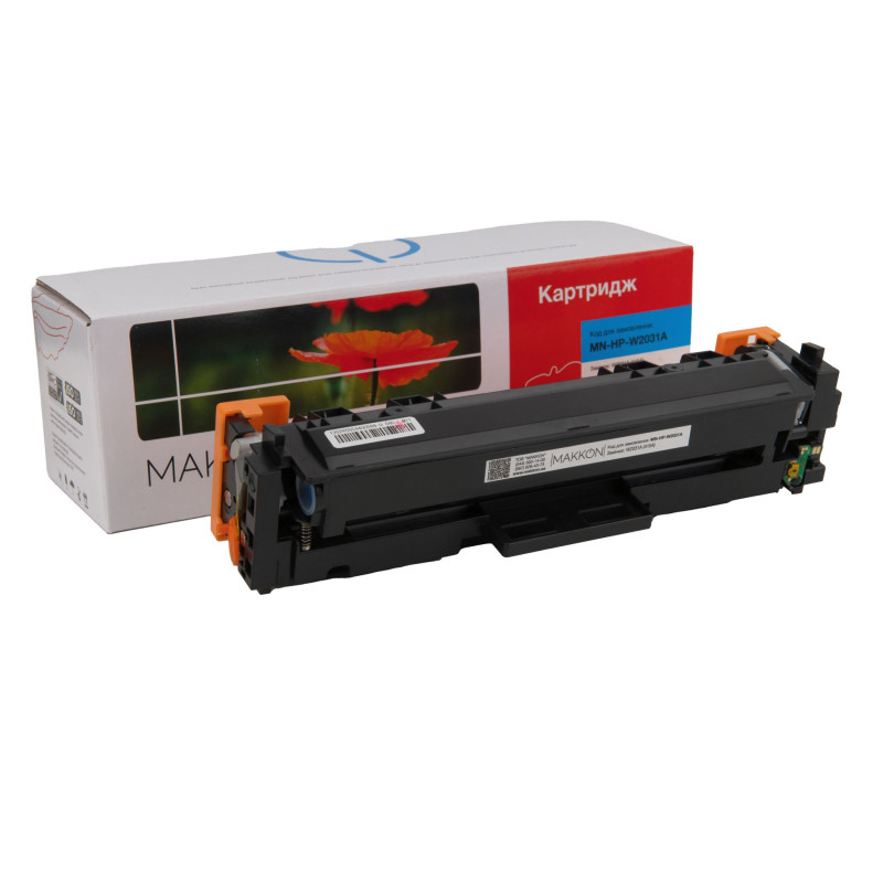 картридж MAKKON совместимый аналог HP W2031A (415A) cyan