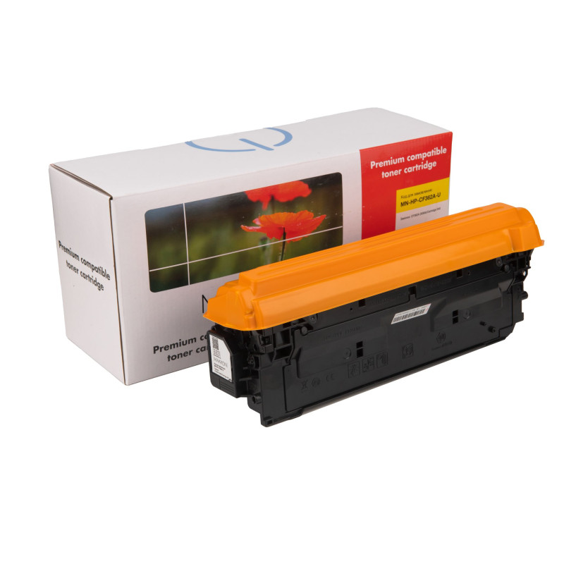 картридж MAKKON сумісний аналог HP CF362A (508A), Canon 040 жовтий