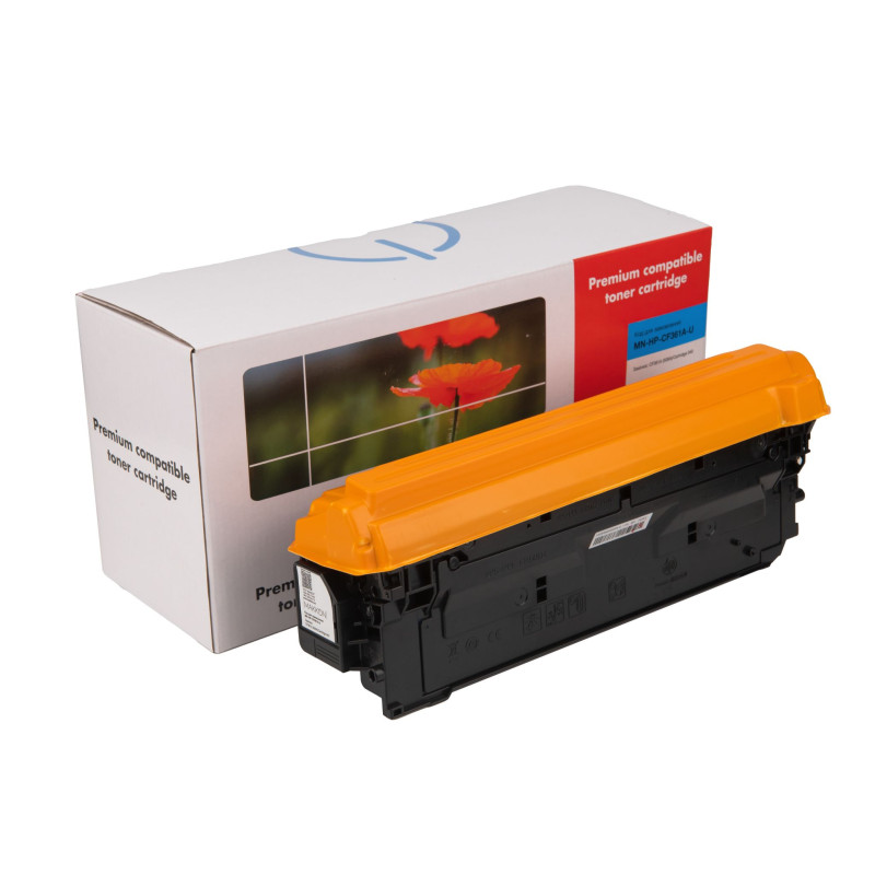 картридж MAKKON сумісний аналог HP CF361A (508A), Canon 040 синій