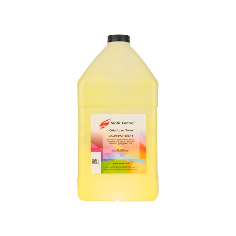тонер универсальный Okidata 3 (Glossy) 1кг yellow Static Control