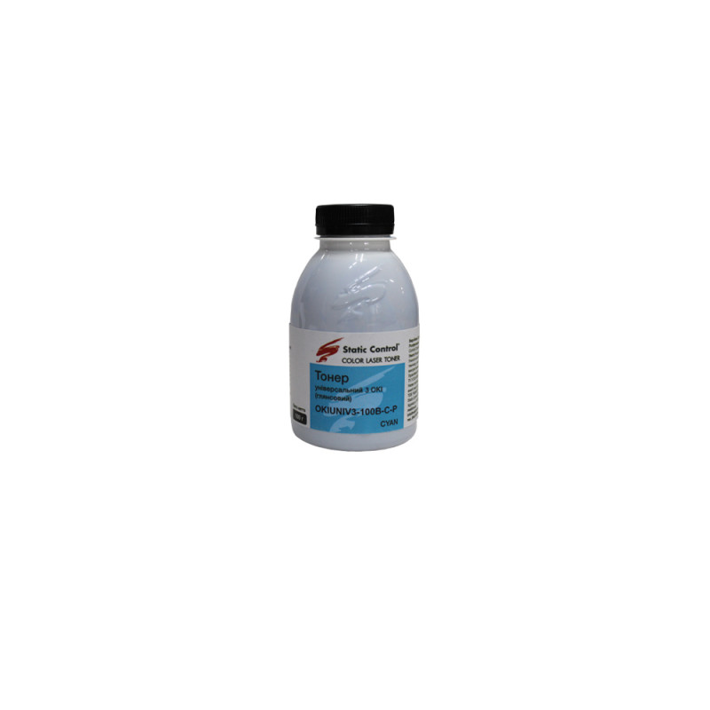 тонер универсальный Okidata 3 (Glossy) 100г cyan (фасованный) Static Control